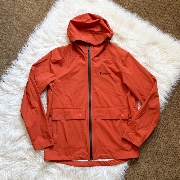 Cotopaxi Men’s Parque Rain Shell Jacket Orange Large L - Picture 1 of 7